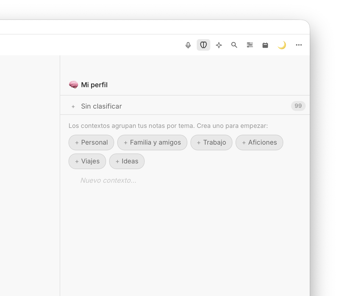 Ventana de Magic AI con conversación activa